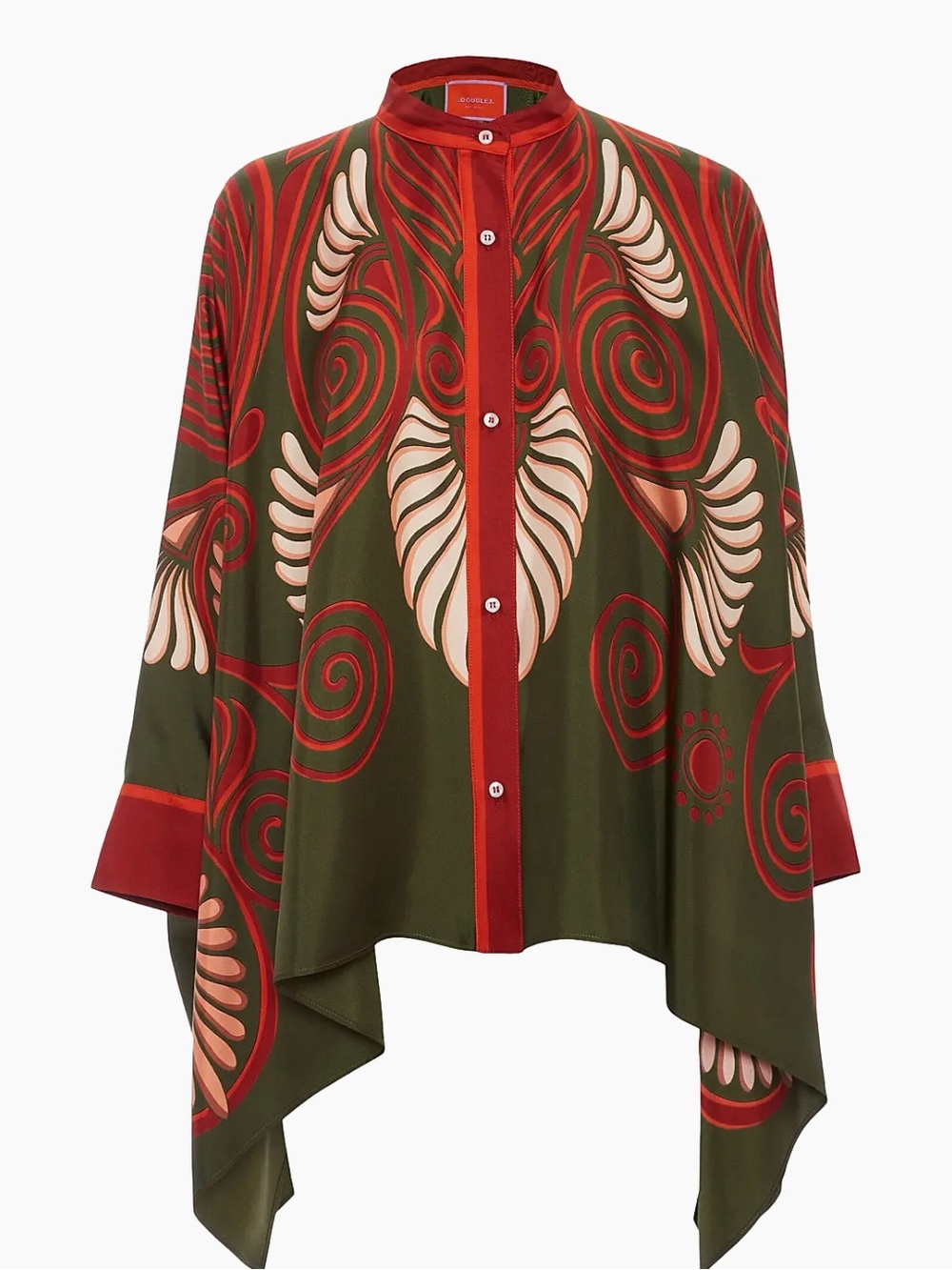 LA DoubleJ Foulard Silk Printed Tunic, NWT, retails for $1,100